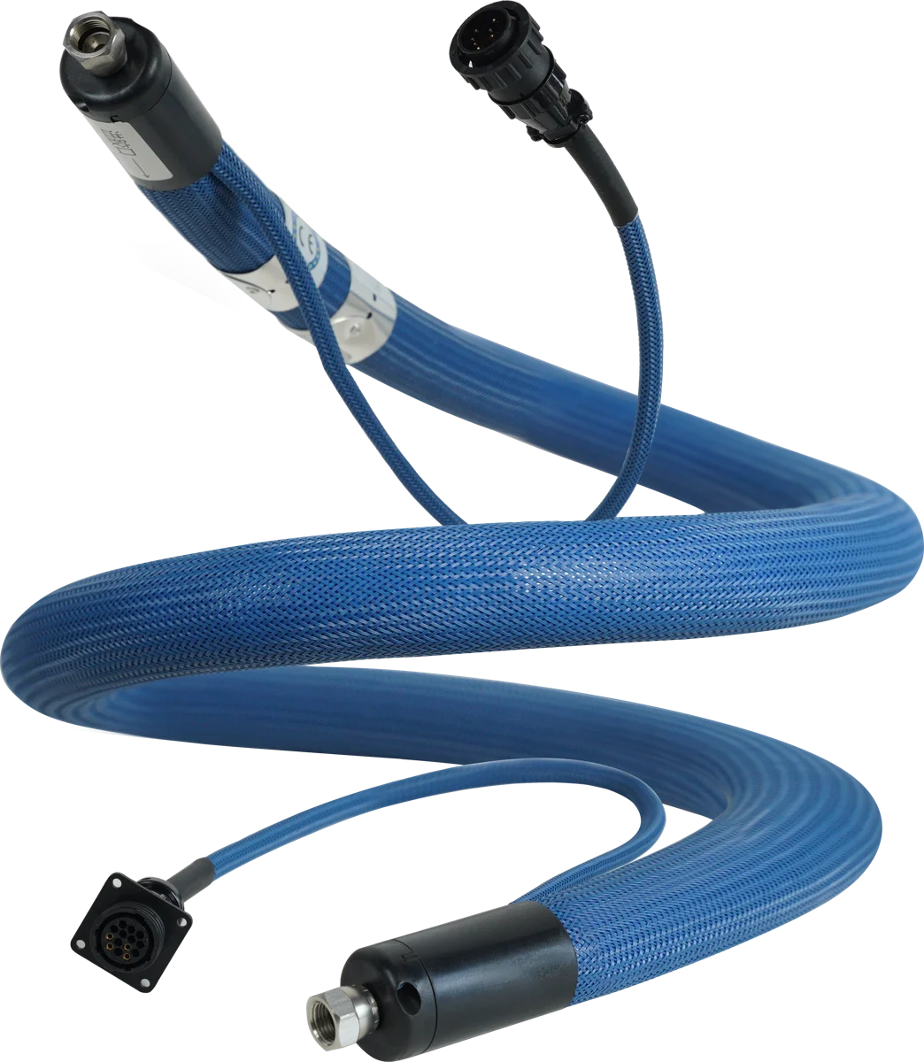 Braided heated hose